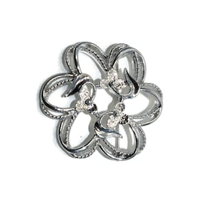 Sarah Coventry Vintage Silber Ton Blumenkranz Stil Brosche. Sarah Hallmark.