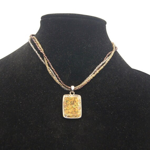 Vintage Kenneth Cole Gold Tone Pendant on 16 to 1… - image 2