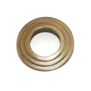 Vintage offener Kreis Kleid Schal Clip Gold Ton Metall strukturierte Runde Kleid Clip, Pullover Clip, Schal Clip.