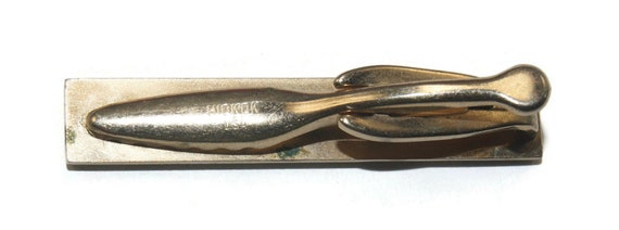 Vintage Hickok Gold Tone and Rhinestones Tie Clip. Hi… - Gem display picture 3