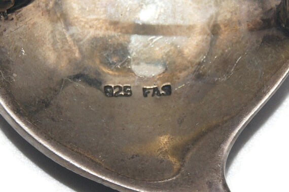 Incrustation Vintage En Argent Sterling Sta Barbara Jell-O Rosetta - Bit De Mors Marqué Garcia