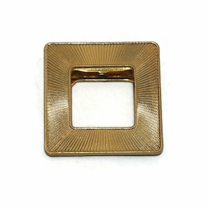 Vintage Gold Tone Square Dress Clip, Sweater Clip, Scarf Clip.