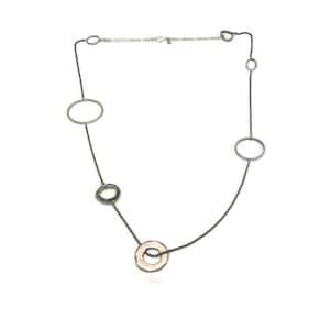 Vintage Chico&#39;s Silver Tone Inspirational 42 Inch Necklace with Lobster Claw Clasp. Chico&#39;s Hallmark Tag.