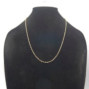 Gold Tone Necklace, Vintage 23 Inch Necklace with a LR Hallmark Tag, Daily Wear, Business Wear, Evening Wear, Gift for Her.
