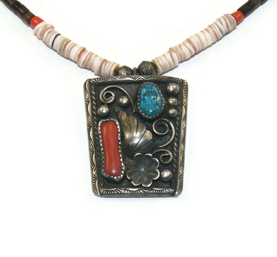 Vintage Early Navajo Native American Sterling Sil… - image 3