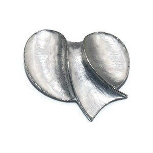 Vintage Silver Tone Modernist Brooch.