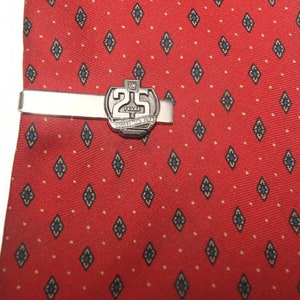 Vintage GM General Motors 25th Anniversary Suggestion Plan Service Award Tie Clasp, Clip.