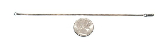 Vintage Sterling Silver 6 1/2 Inch Herringbone Ch… - image 6