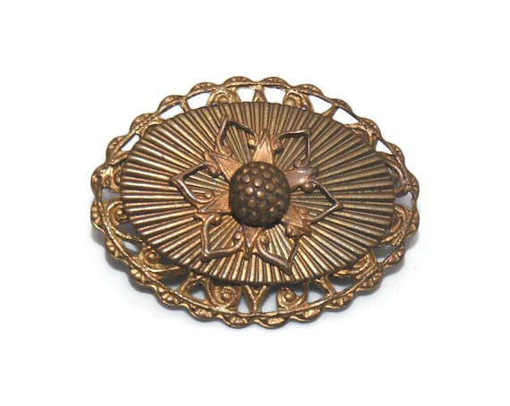 Broche étoile Antique - Dorée, Plusieurs Couleurs - Bijou Occasion Pour Femme