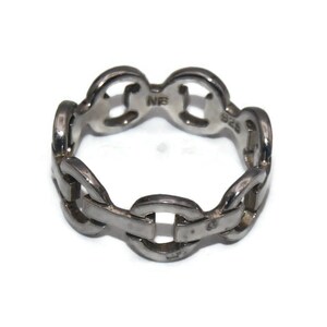 Vintage Sterling Silver Size 9 1/2 Statement Ring. NF 925 Hallmark.