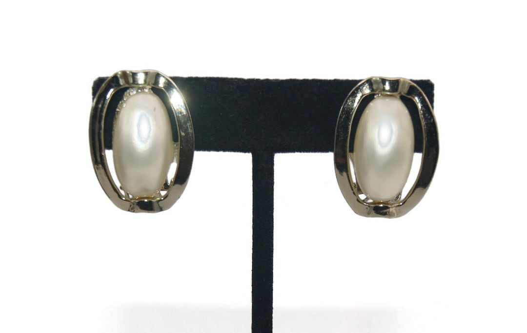 Orecchini Perle Vintage Con Elementi Ovali A Lastra E Perle Barocche - Aquaforte Vicenza - Foto 7