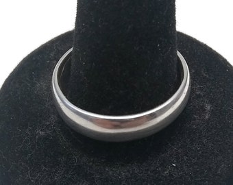 Simple Lightweight Size 11 Sterling Silver Ring Band, Understated Band, Wedding Band.