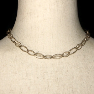 Delicate Vintage Anne Klein Gold Tone 19 Inch Double Link Necklace with Lobster Claw Clasp. Anne Klein Hallmark Tag.