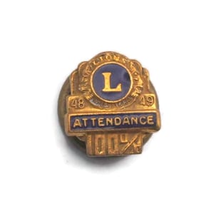 Lions club lapel pin - Etsy 日本