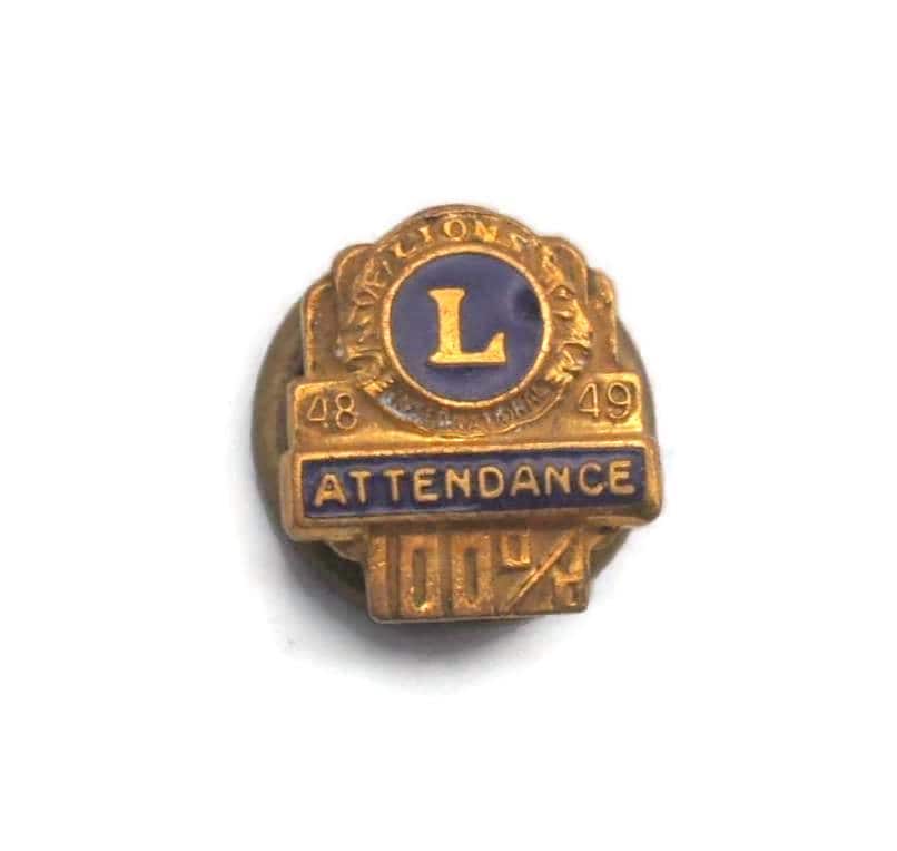 Lions Attendance Pin - Etsy