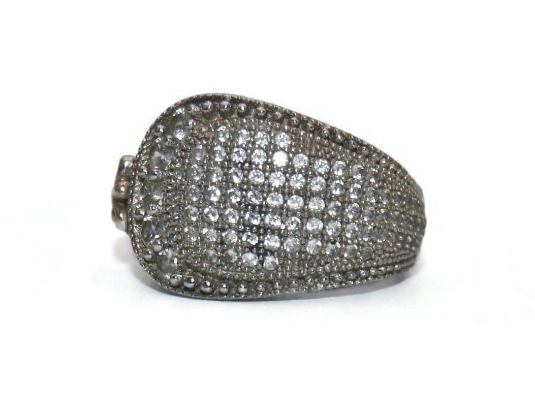 Michael Valitutti Pink Amethyst 925 Sterling Silver Cocktail Ring Size 8.5, image size:1053x815