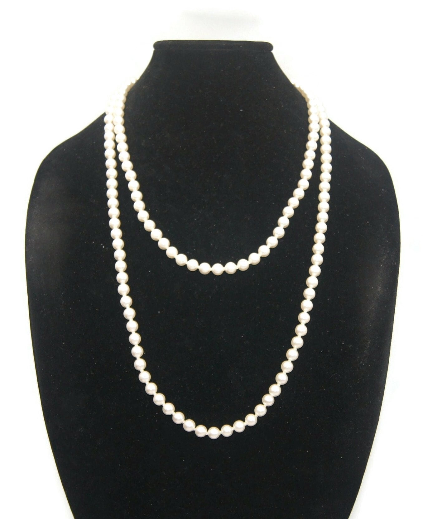Lot De 5 Colliers De Perles Fantaisie - 4 En Très Bon état, 1 à Restaurer, Fermoirs Variés