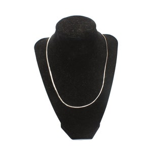 Vintage Silber Ton Kette Halskette mit Hummer Kralle Verschluss.