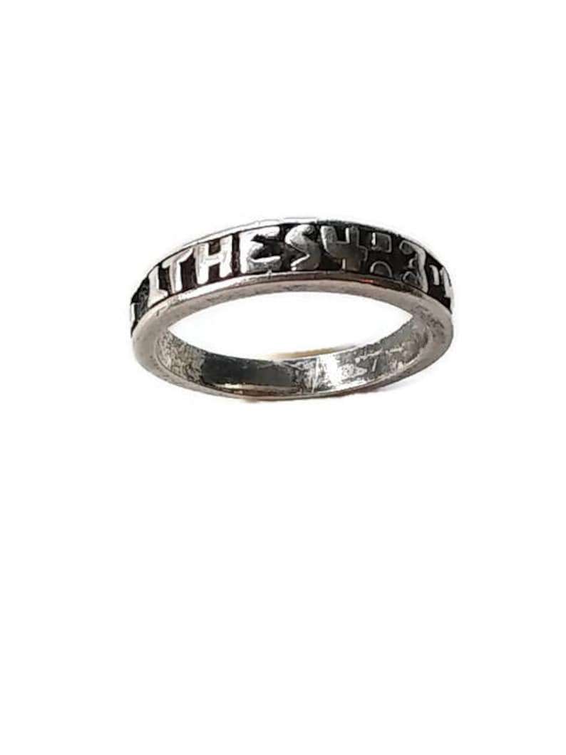 Sterling Silver Promise Ring. Size 6. 1THES434 Embossed Etsy
