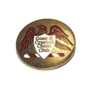 Goss & Crested China Club Membership Enamel Badge (1980's).
