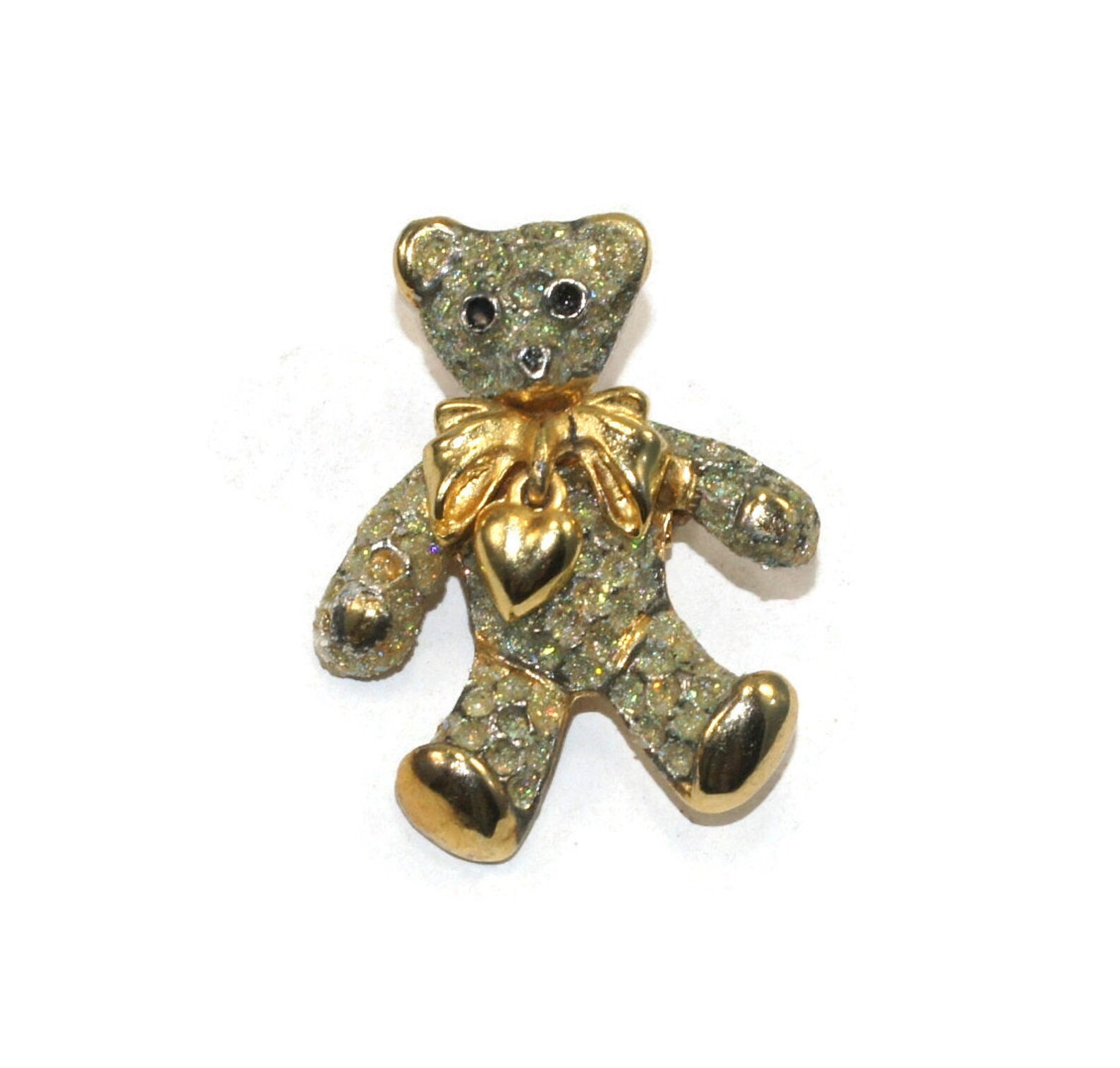 glitter teddy bear