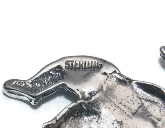 Vintage Sterling Silver Cupid with Bow and Arrow … - image 6