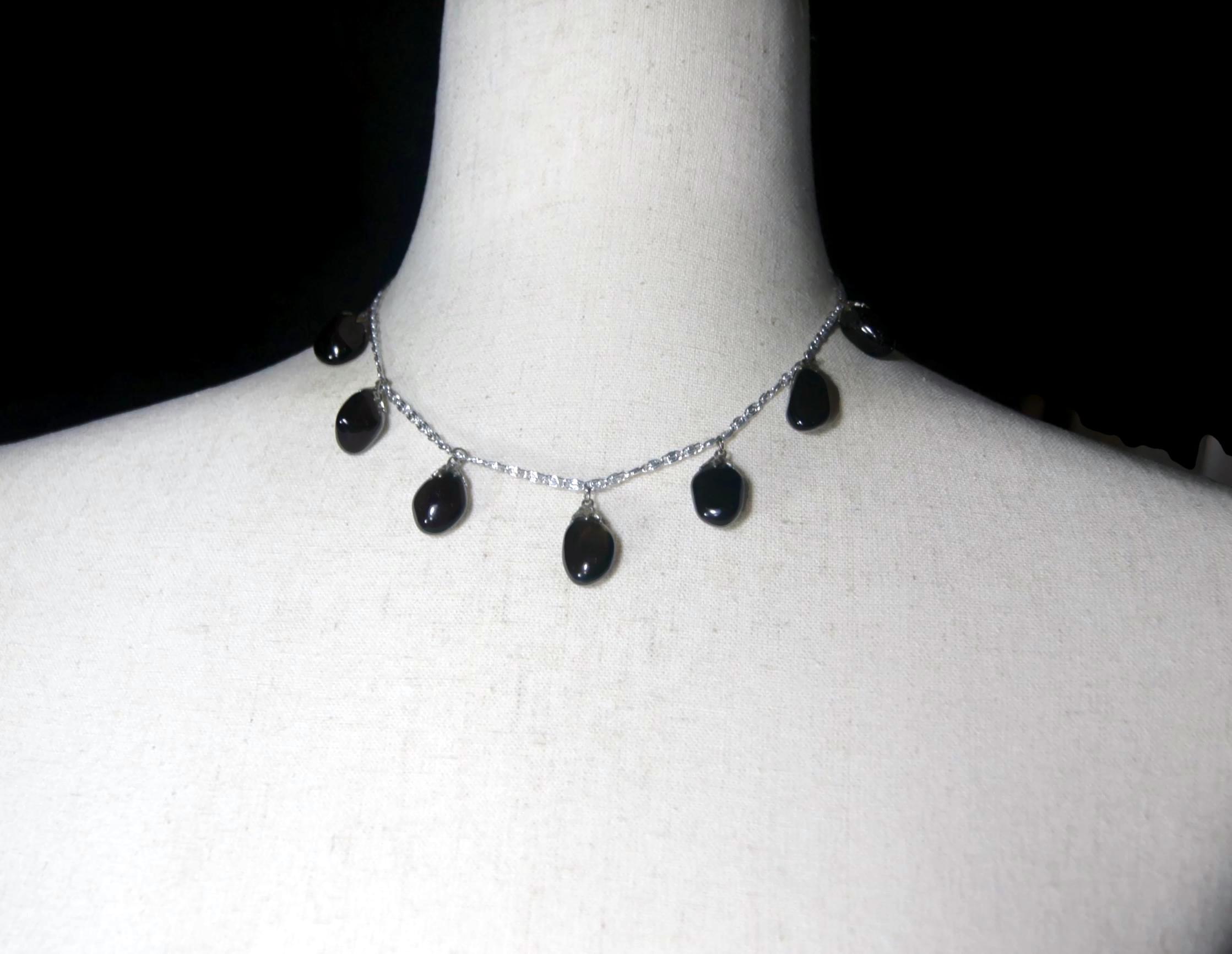 Ciondolo A Doppia Punta In Quarzite Fumé Naturale E Argento Sterling 925 – Collana Con Pietra Naturale Di Grado A, Lunghezza Catena 50 Cm - 3