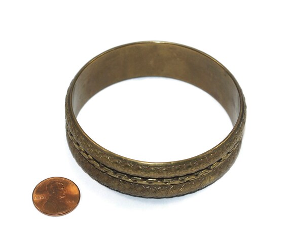 Vintage 8 Inch Copper Bangle Bracelet. - image 7