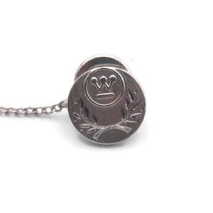 Westinghouse 10 Year Anniversary Vintage Tie Tack with Chain, Men&#39;s Jewelry, Men&#39;s Accessory, Gift for Him, 1970s Service Award.