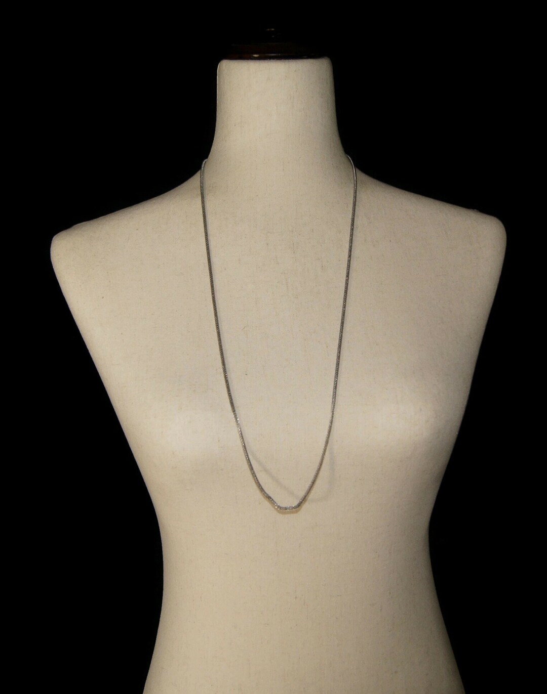 Vintage Silver Tone 32 Inch Chain Necklace With Lobster Claw Clasp. - Etsy