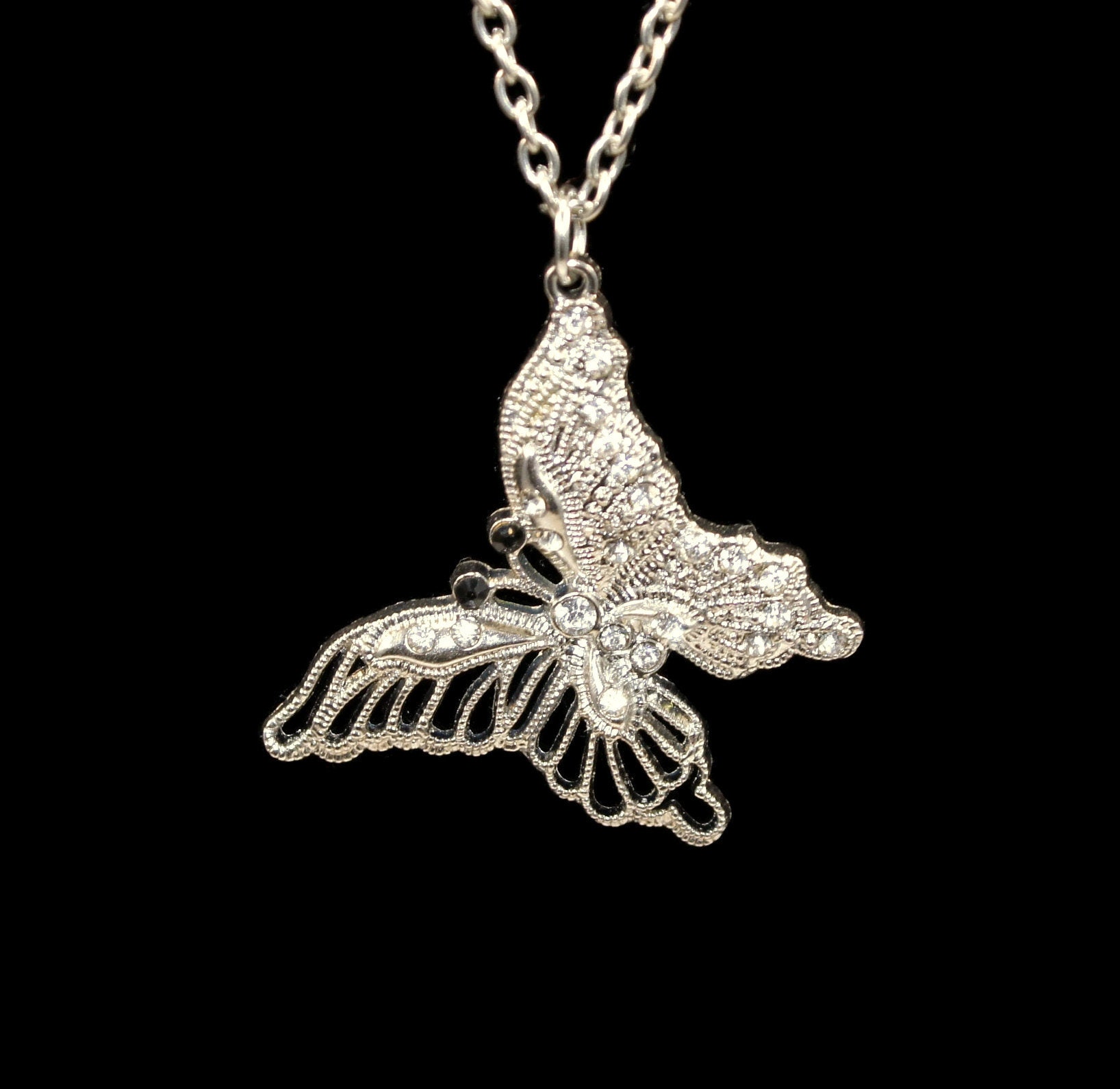 Butterfly Pendant -sterling Silver 925 - the 