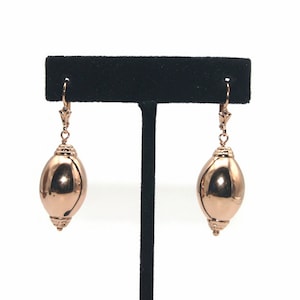 Vintage Vermeil Gold Plated Sterling Silver Dangle Earrings with Latch Backs for Pierced Ears. Marked 925 Italy.