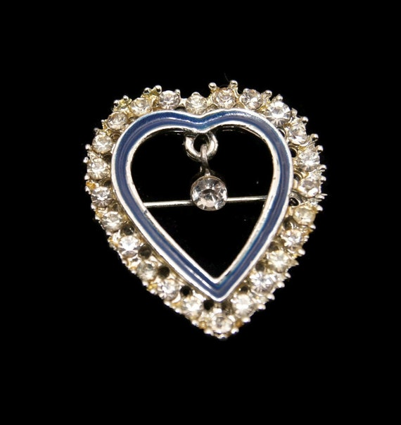 Spilla A Cuore Con Strass DEIMODRA - Accessorio Elegante Per Borsa, Giacca O Abito