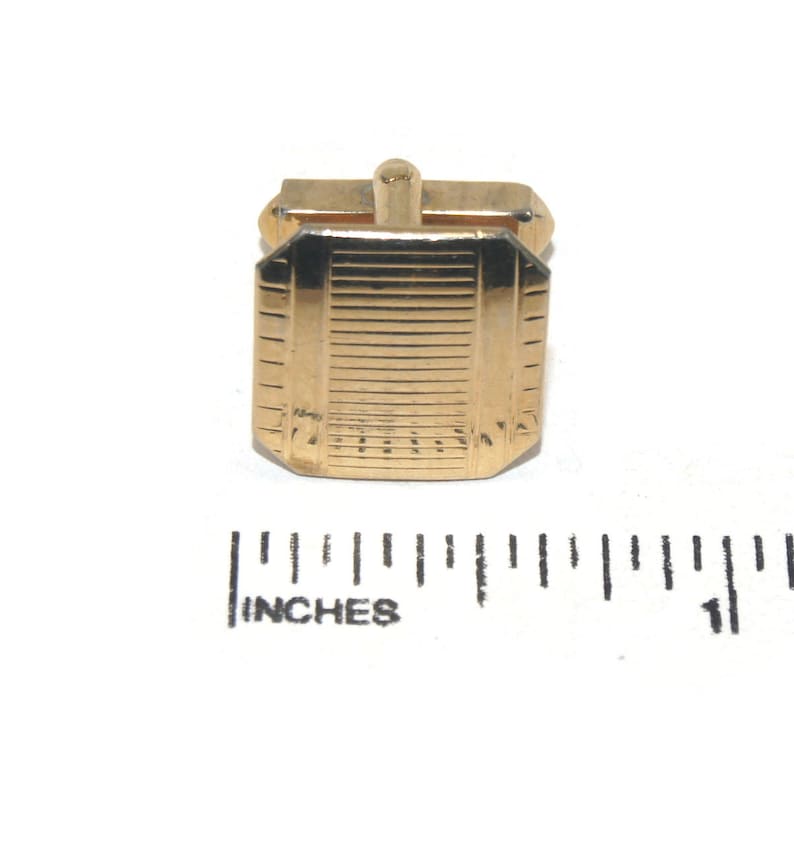 Vintage Swank Gold Tone Octagonal Cuff Links Swank Hallmark.