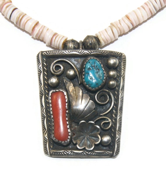 Vintage Early Navajo Native American Sterling Sil… - image 5