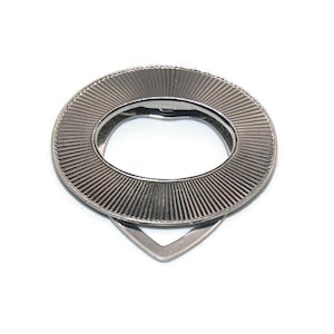 Vintage Silver Tone Oval Dress Clip, Shawl Clip, Sweater Clip.