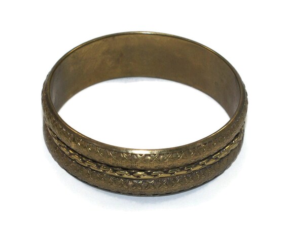 Vintage 8 Inch Copper Bangle Bracelet. - image 3