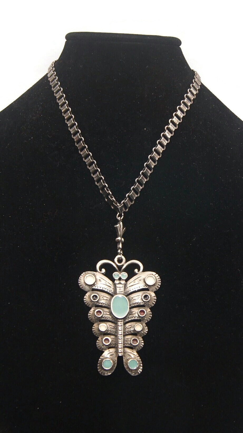 Collana con farfalla lucida Color argento collana ... - Grandado