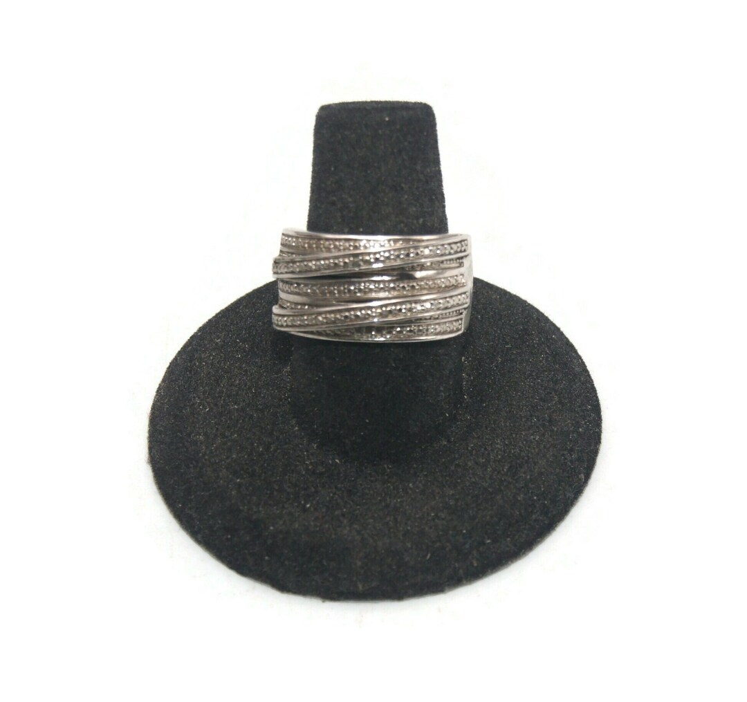 Vintage Silver Tone Size 7 1/2 Statement Ring. PAJ BR China