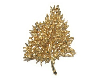 Broche Dorée Belle Époque - Oiseau Sur Branche Avec Perle Et Aventurine Verte - Neuf Sans Emballage