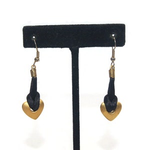 Boucles D’oreilles Vintage Câble Doré – Clous – Occasion – Style Rétro
