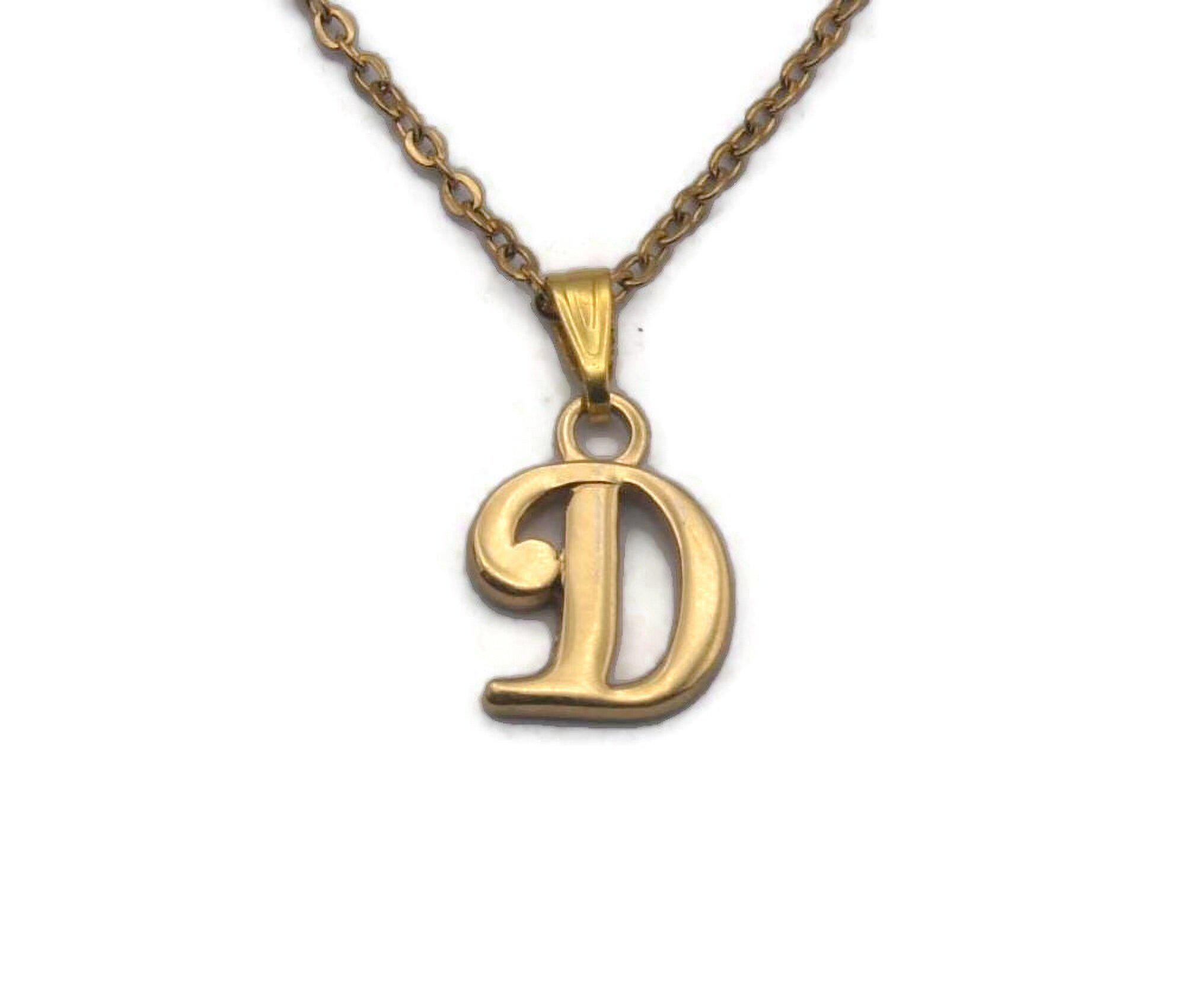 Vintage Gold Tone Letter 