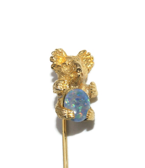 3 vintage stick pins pin fashion jewelry gold-tone polished stone faux ?  pearl