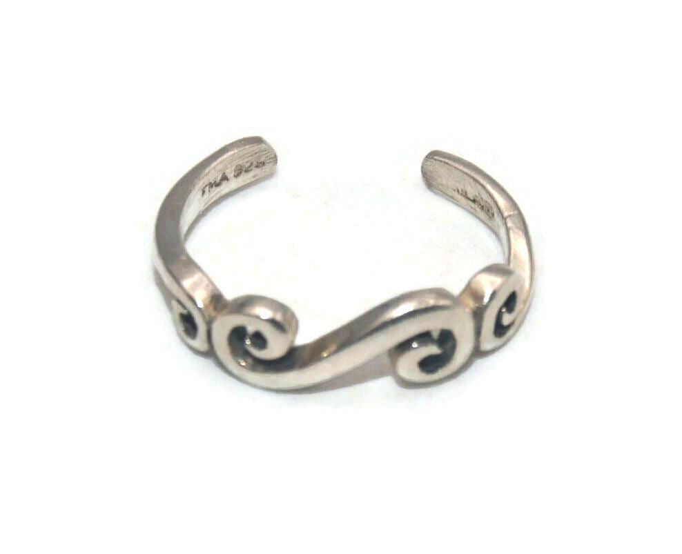 Zehenring 925 Sterling Silber - Verstellbarer Fußschmuck Für Damen & Herren