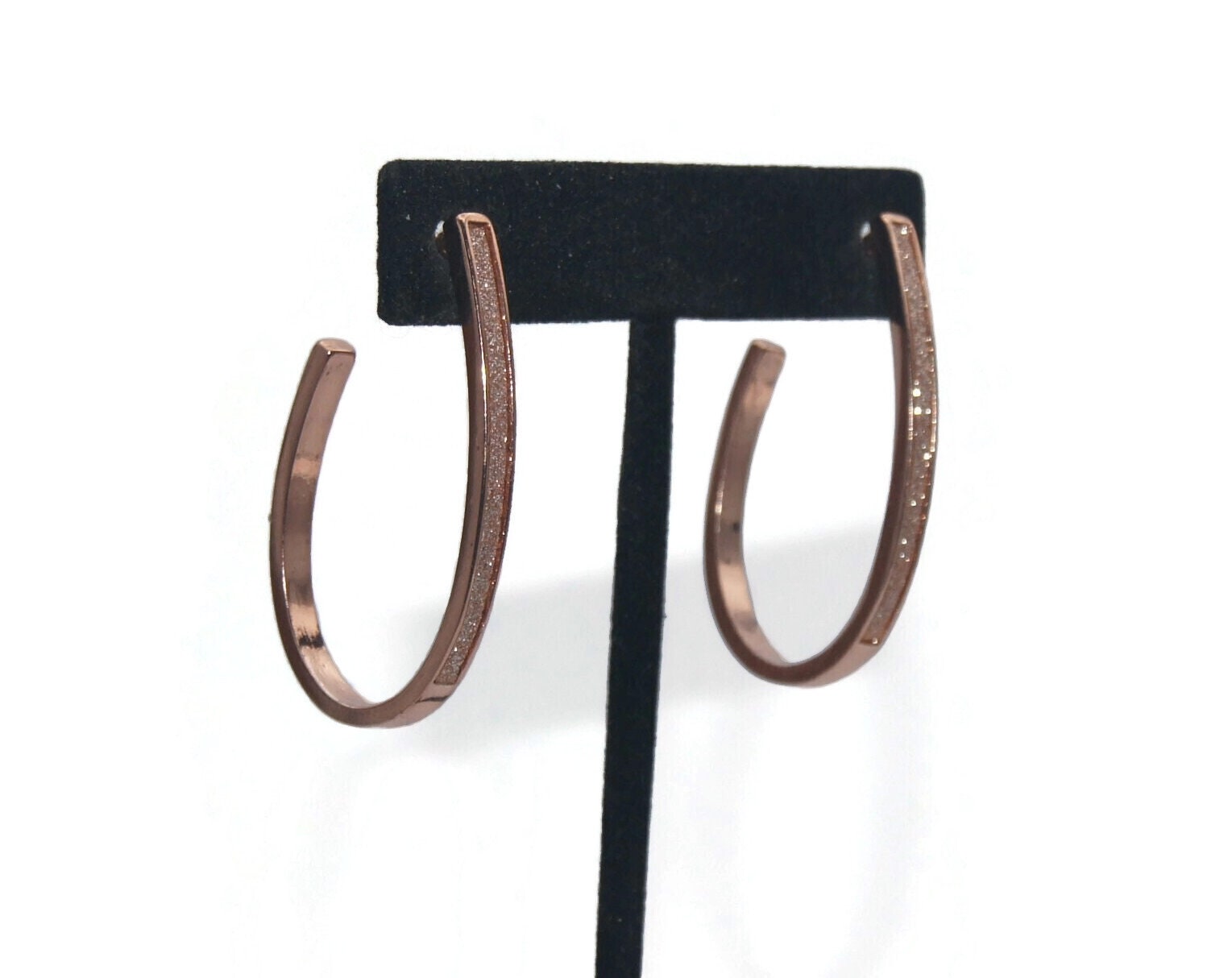 アクセサリー Scat Rose\" hoop pierce earcuff Rose Gold Plated Ear Cuff, Patterned Ear Cuff, Hoop Ear