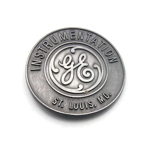General Electric zilverkleurige riemgesp, GE Instrumentation St. Louis, Missouri. Cadeau voor hem