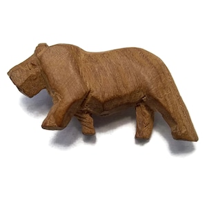 Hand Carved Wooden African Lion Brooch. Handmade Lion Brooch. Big Cat, Animal, Feline, Figural Pin or Brooch.