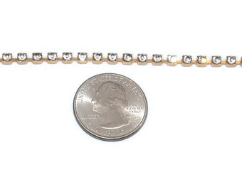 Bracelet Tennis Vintage Ton Or Et Argent - Longueur 7 Pouces, Fermoir Sécurité, Occasion