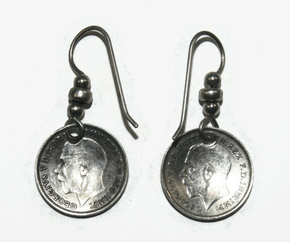 Vintage Dangle Earrings Made from Great Britain 1… - image 7
