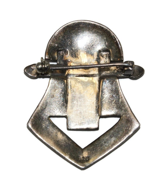 SPILLA SMALTO ALBERO Genealogico Albero Genealogico Vintage Stile Art Deco Spilla Distintivo - Foto 3